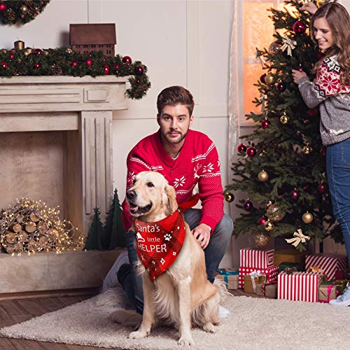 9-Piece Holiday Dog Bandanas - Adjustable & Washable - Fresh