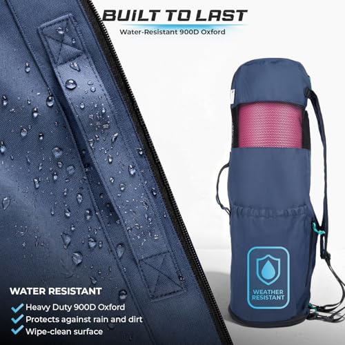Expandable Yoga Mat Bag - Adjustable Strap, Fits Mats Up to 32 Inches