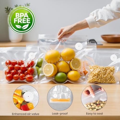 FEPPO Clear Vacuum Sealer Bags 30 Pack (M+L Sizes) Food Storage & Freshness