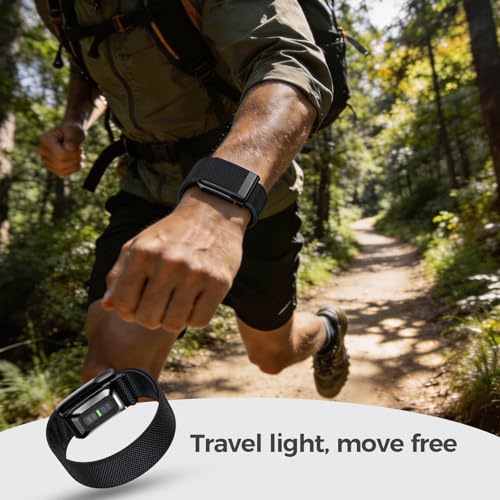 Nylon Sport Band for WHOOP 5.0, One, Peak & Life - 3 Pack Black/Graphite/Dune