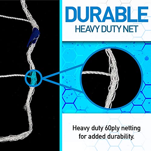 All-Weather Soccer Goal Replacement Net - 6' x 12' White