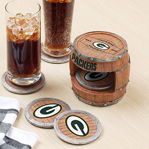 NFL Team Logo Coaster Set - 5-Pack Drink Coasters