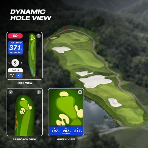Golf GPS Speaker with Touchscreen Display - 42,000+ Courses