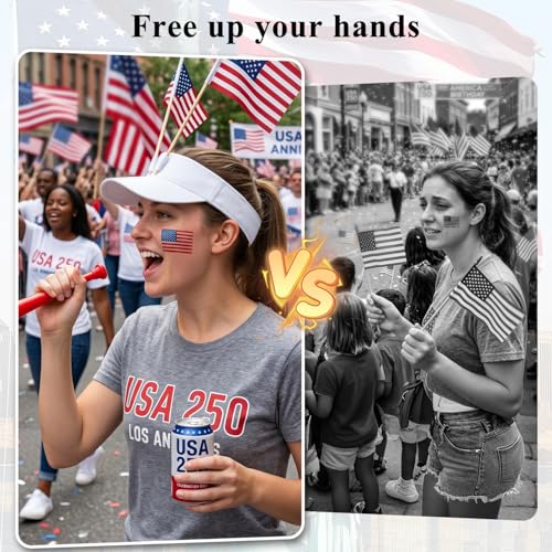 Patriotic Sun Visor Hat for Golf, Tennis, Cycling & Beach