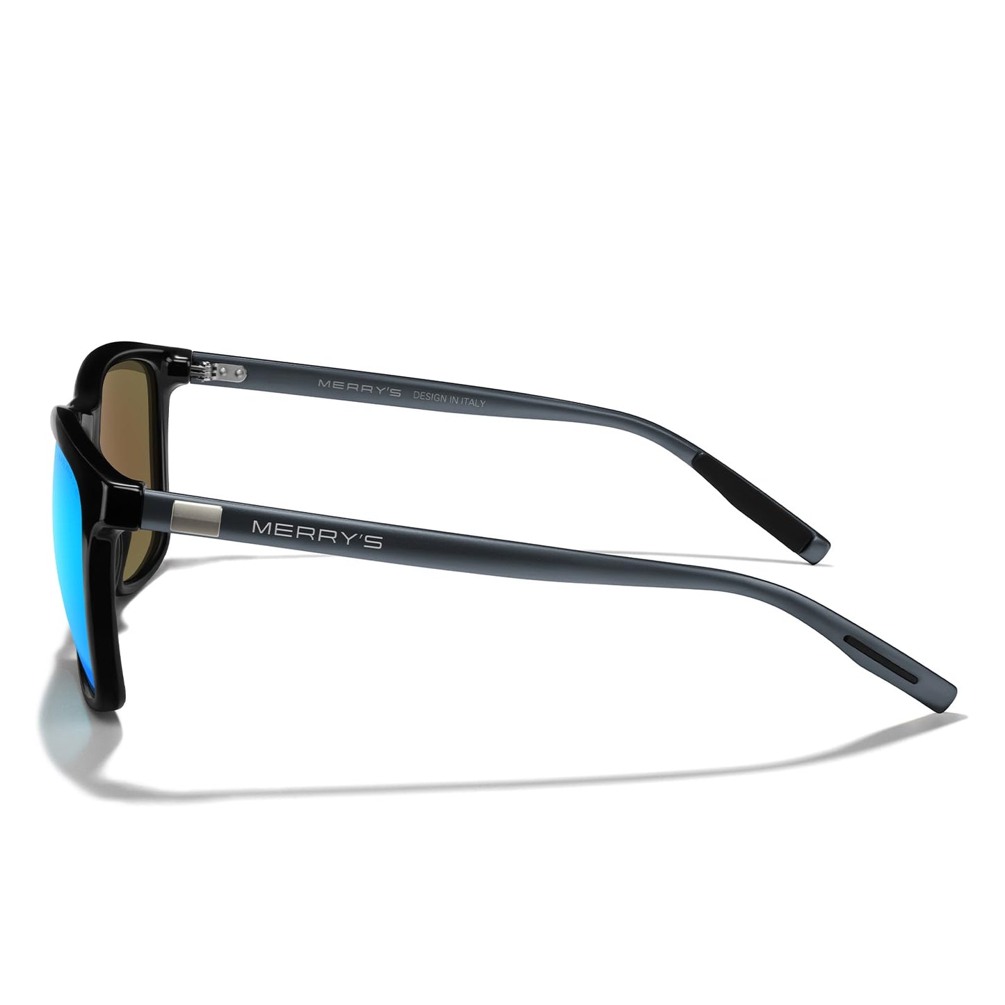 MERRY'S Unisex Polarized Aluminum Sunglasses Vintage Sun Glasses For Men/Women S8286 (Blue, 56)