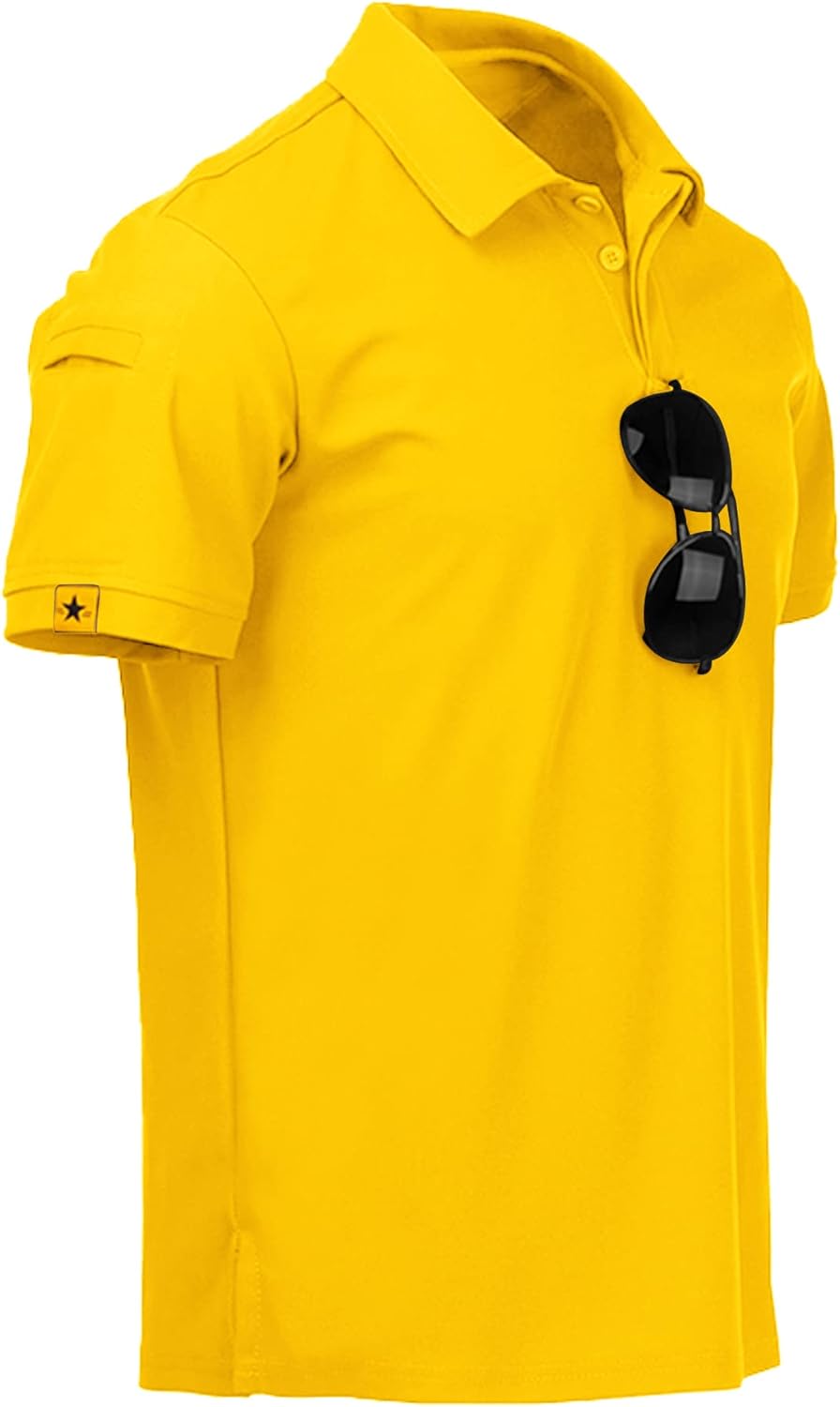 SCODI Men's Polo Shirts - Performance Short Sleeve Tactical Golf Shirt | Casual Collared Tee