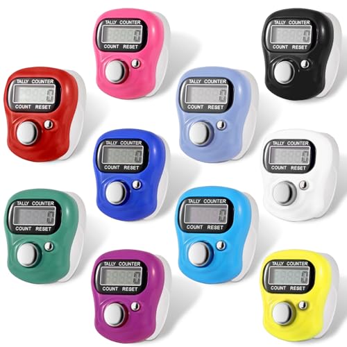 Electronic Finger Counter Clicker - 10pcs Mini LCD Tally Counters