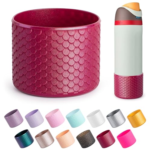 Silicone Protective Boot for Owala 24 oz Water Bottle - Wine Red