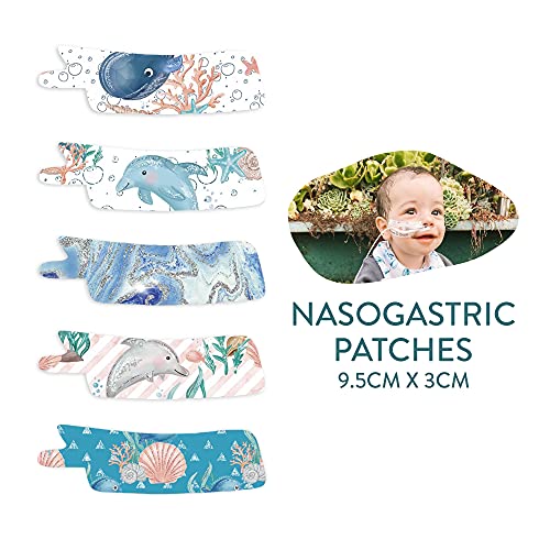Nasogastric/Oxygen Tube Precut Adhesive Tape Pack 10 | hypoallergenic 3M medical grade