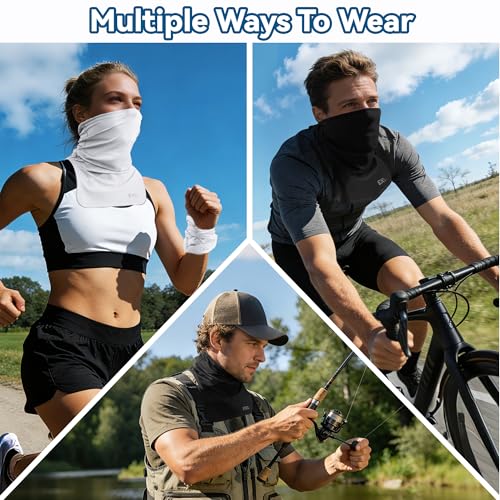 SNSUSK UPF 50+ Breathable Neck Gaiter for Men & Women - Sun Protection