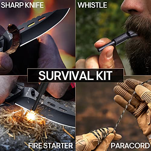 Multifunctional Folding Knife with Fire Starter & Whistle