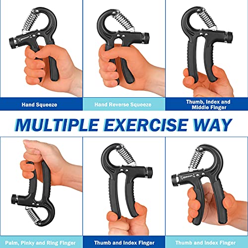 Adjustable Hand Grip Strength Trainer - 11-132 Lbs Resistance