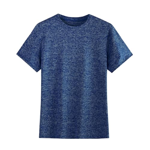 Boys Quick Dry T-Shirt - Dark Blue, Age 14-16 Years