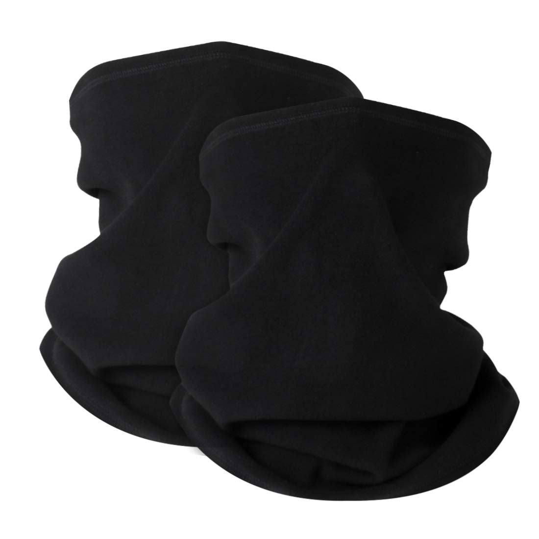KGC 2 Pack Winter Neck Warmer Gaiter,Soft Fleece Windproof Face Mask Scarf Bandana Cold Weather Face Cover for Men & Women Outdoor Sports Skiing Cycling