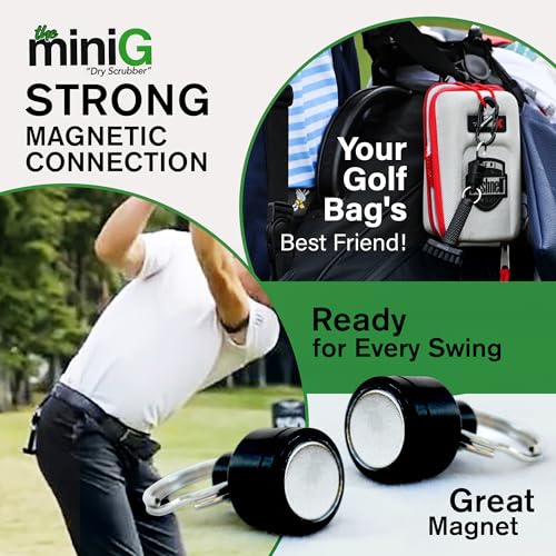 Mini Golf Brush with Detachable Magnet - Black