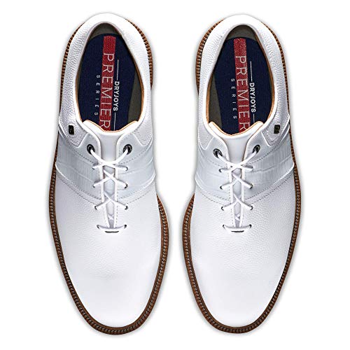 FootJoy Men's Premiere Packard Golf Shoes - Size 11.5 White/White