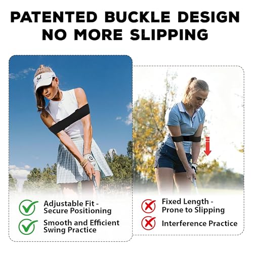 Golf Swing Training Aid - Adjustable Posture Trainer Strap