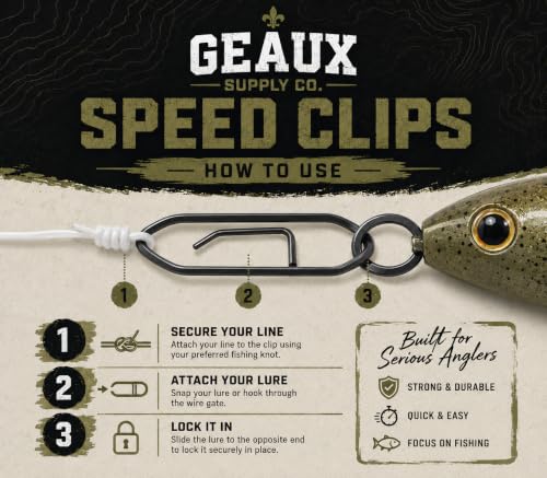 Fishing Speed Clips 50 Pack – Stainless Steel Quick Change Snap Clips - Mini