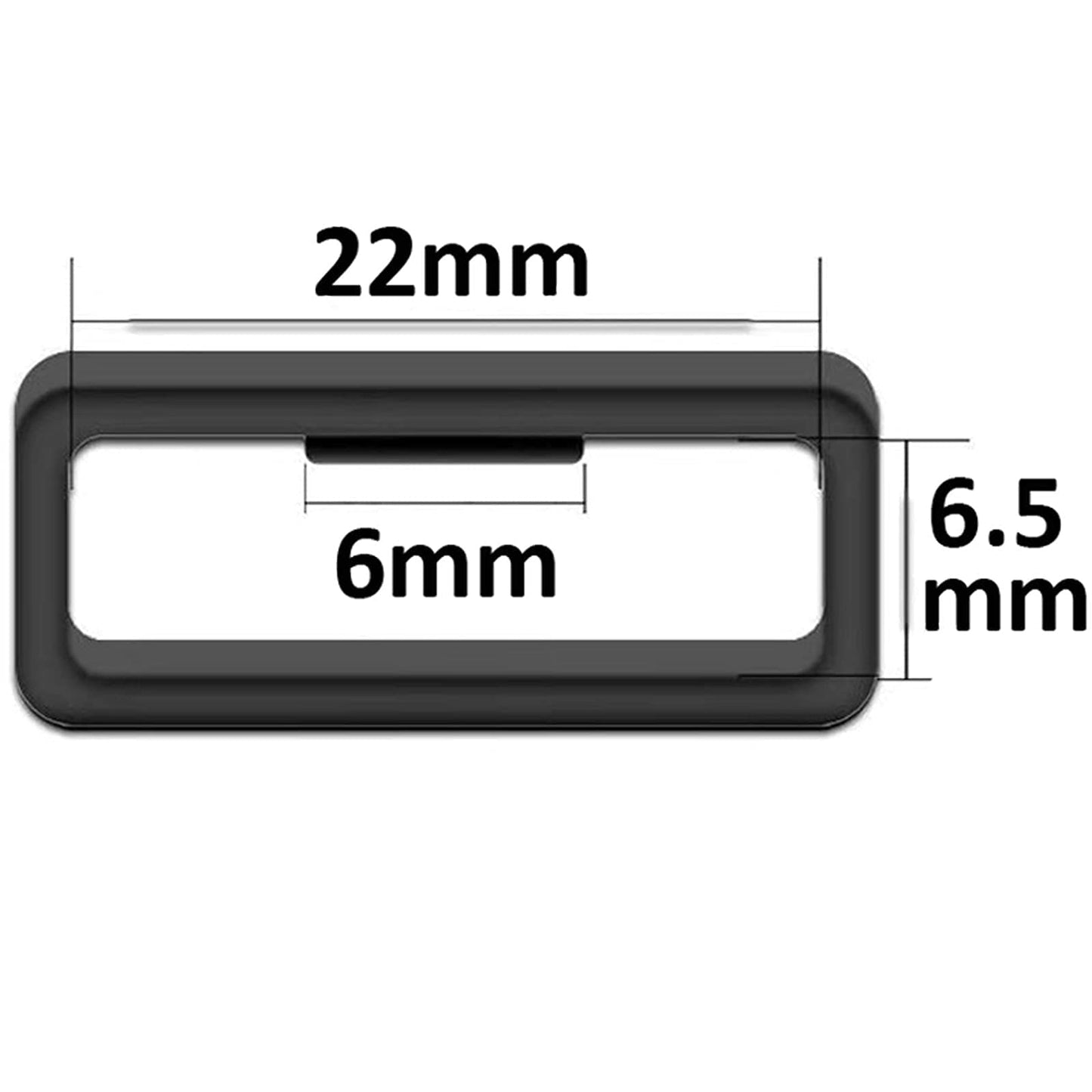 Carmoeignin 22mm Watch Band Fastener Rings For Garmin Forerunner 945 935 220 230 235 620 630 735XT 235Lite Approach S20 S6 S5 Fenix 5, Soft Silicone Wrist Band Strap Security Loop