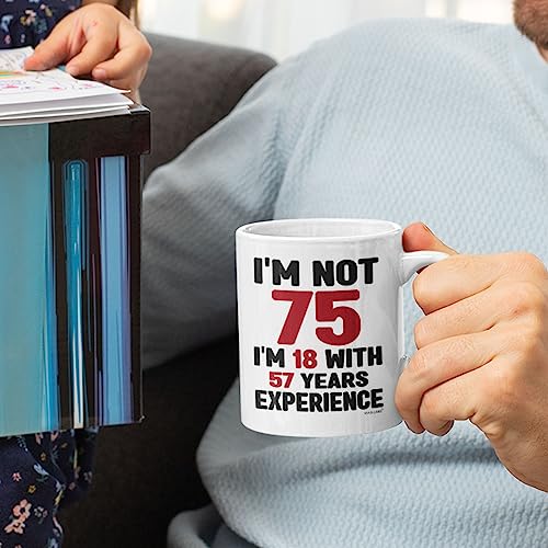 75th Birthday Gifts Mug 11oz Funny Gift for Women Men 1951 - 75 Year Old Celebration