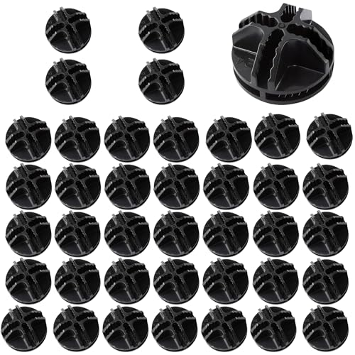 40PCS Cube Connectors Plastic Storage Wire Cube Connectors ABS Connectors Organizer for Modular Closet Storage Organizer, Wire Shelving, Wardrobe, Shoe Rack Clips, Pet Carrier, Black