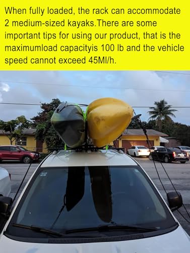 Folding Kayak Roof Rack J-Bar Adjustable - 23-krf-2
