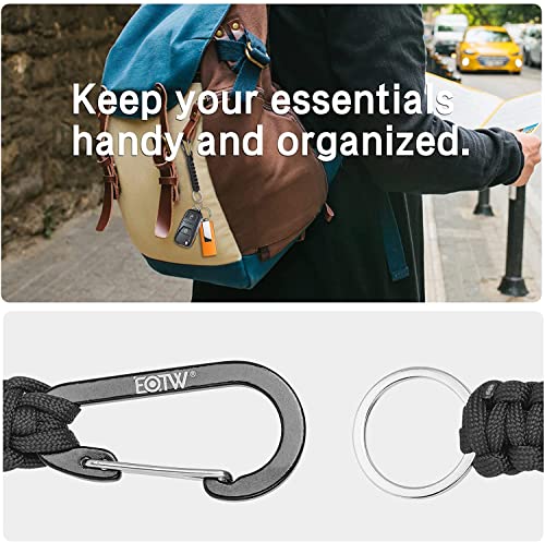 EOTW Paracord Keychain for Men Women Carabiner Backpack with Aluminum