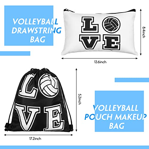 Vabean Black Medium Volleyball Accessories Set with Knee & Arm Pads, Hair Tie & Bag