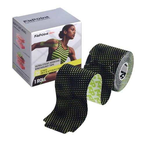 Ultra-Sticky Kinesiology Tape - Pre-Cut Synthetic Athletic Tape, Camo Black