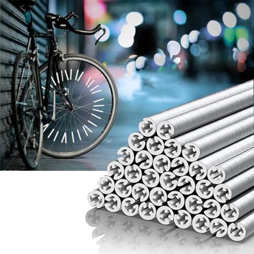 36 Pcs Bicycle Spoke Reflectors - 360° Visibility Safety Lights