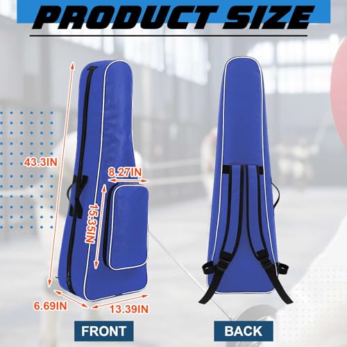 Large Portable Fencing Bag - Waterproof for Epee, Foil, Saber - Blue