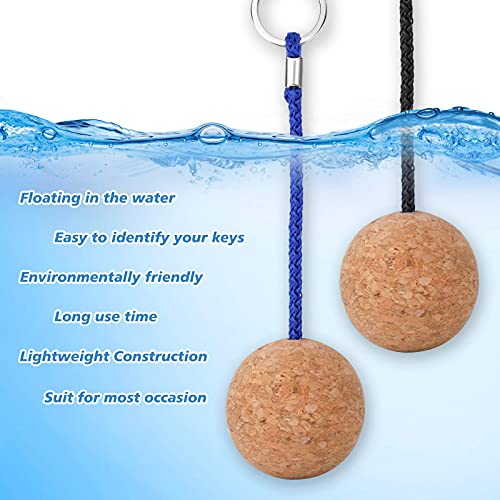 Floating Cork Ball Keyring - 53mm Waterproof Key Float for Water Sports
