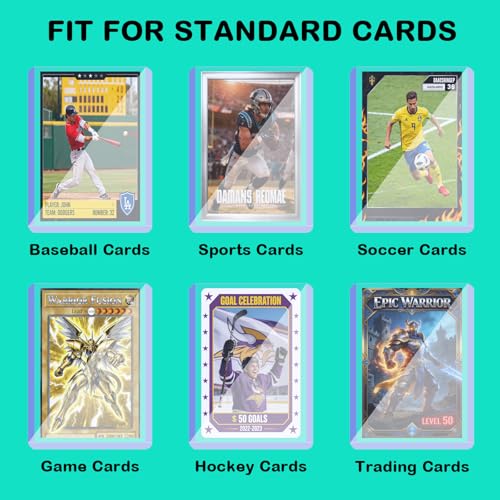 130PT 50 Count Hard Card Sleeves - 3 x 4 Inch Rigid Card Protectors, Variant: 130PT 50ct