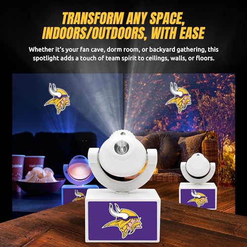 Minnesota Vikings LED Mini Spotlight Projector - Battery Operated