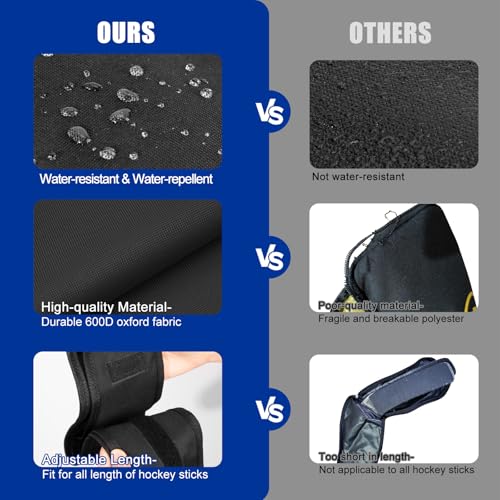 Hikeen Hockey Stick Bag with Adjustable Length for Training & Travel