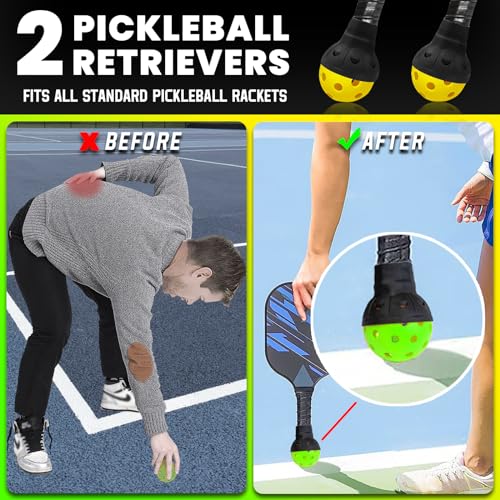 Outdoor Pickleball Balls - 40 Holes, USAPA Approved - 4 Pack, Yellow