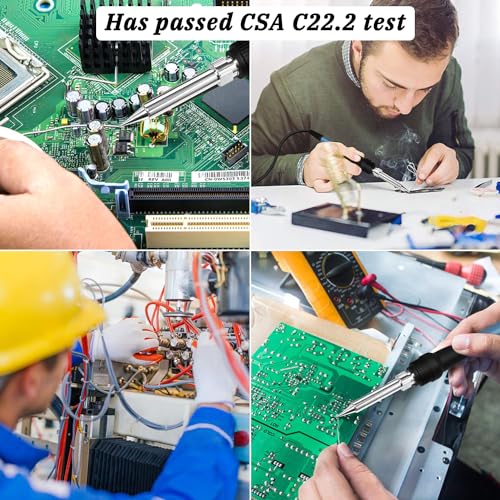 Soldering Station Digital Display with 5 Extra Iron Tips Soldering Iron Station 392¢µ-896¢µ Temperature Adjustable Better Soldering Iron Soldering Kit with Solder Bracket SD2
