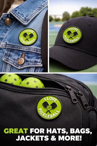 Pickleball Pin Badge - I Love Pickleball Metal Accessory