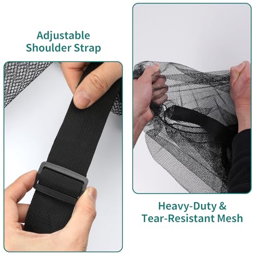Extra Large Mesh Ball Bag with Zipper Pocket - 40" x 30"