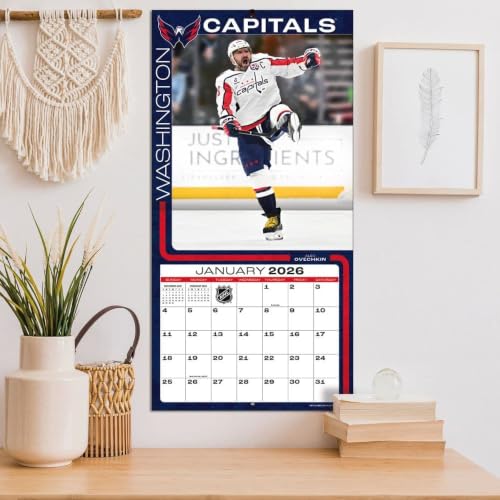 Washington Capitals 2026 Wall Calendar - 12x12 Action Photos