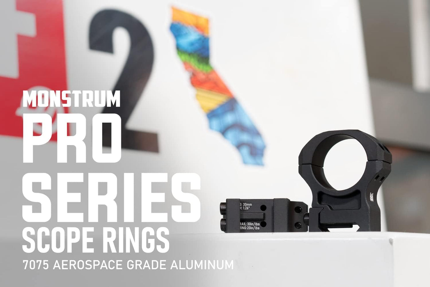 Monstrum Pro Series 7075 Aluminum Scope Rings - Lightweight & Durable | Perfect for Precision Shooting