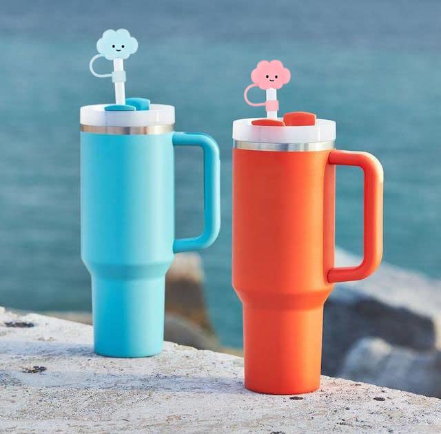 3pcs Cloud Straw Covers for 10mm Large Tumbler Straws - Mix Cloud
