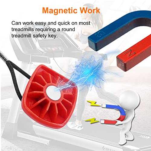 Treadmill Safety Key - Magnetic for Various Brands - Black