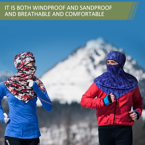 Bunnycool 8-Pack Charming Sun Protection Balaclava Face Masks for Men, Mosquito & UV Shield