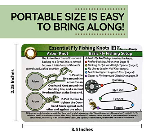 ReferenceReady Fly Fishing Knot Cards: Waterproof Pocket Guide to 14