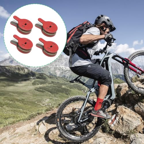 Semi-Metal Bicycle Brake Pads - Low Noise for BB5/M446 - 4 Pairs