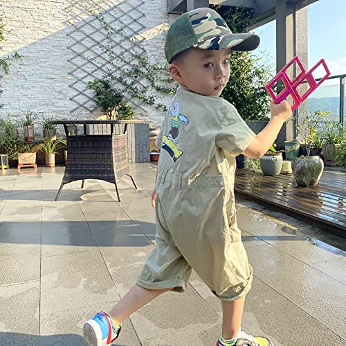 Camouflage Baseball Cap for Children - Adjustable 54cm - Green