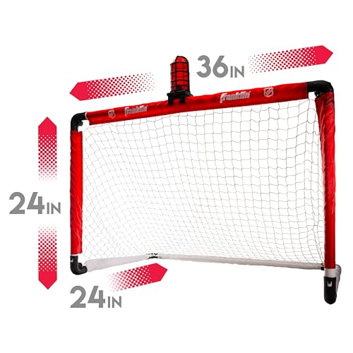 Light-Up Mini Hockey Goal Set with Sound Alarm & Stick