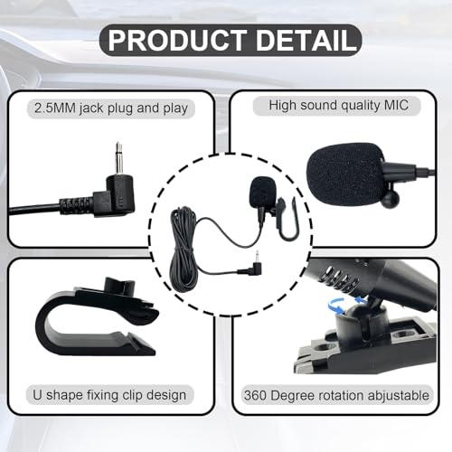 2.5mm External Microphone for Pioneer Car Stereos