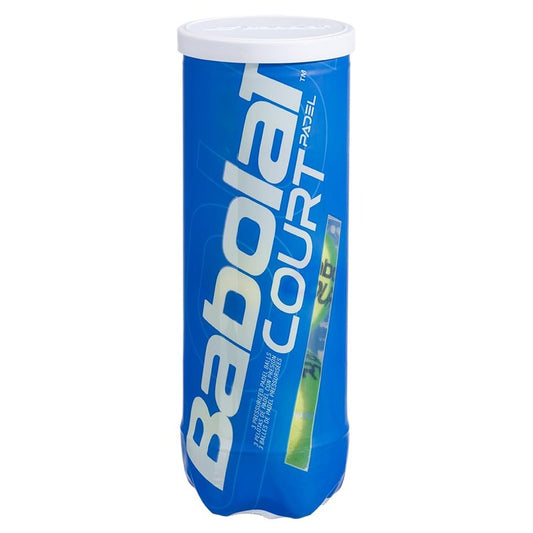 Babolat Court Padel Balls, Yellow (3 Ball Can)